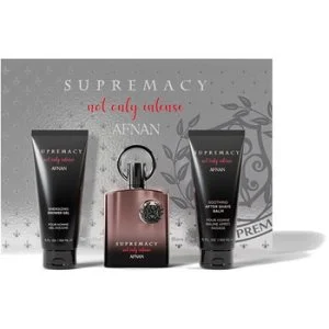 Afnan Supremacy Not Only Intense geschenkset 100 ml + douchegel 150 ml + aftershavebalsem parfumextract voor mannen