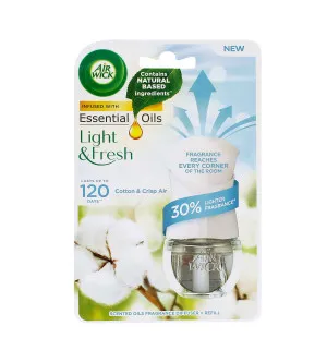 Air Wick Frisse Katoen elektrische luchtverfrisser 19 ml apparaat + navulling