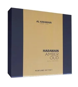 Al Haramain Amber Oud Bleu Edition cadeauset unisex eau de parfum 75 ml + eau de parfum 30 ml + deospray