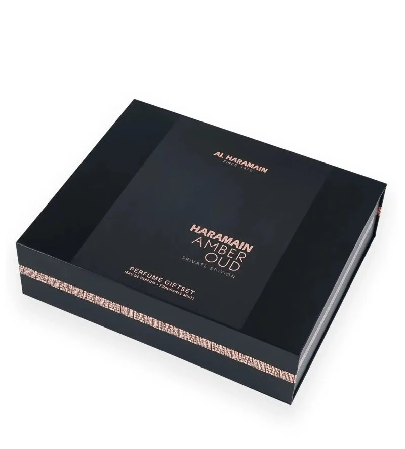Amber Oud Private Edition geschenkset unisex eau de parfum 75 ml + eau de parfum 30 ml + bodymist 200 ml