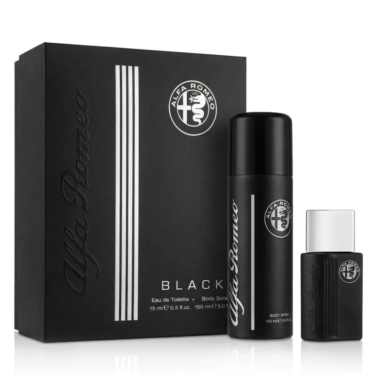 Alfa Romeo Black eau de toilette voor heren 15 ml + bodyspray