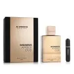 Amber Oud Black Edition geschenkset + navulbare parfumverstuiver eau de parfum unisex 150 ml