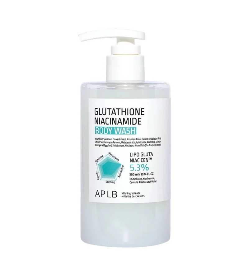 Glutathion Niacinamide Bodywash hydraterende en verhelderende douchegel 300 ml
