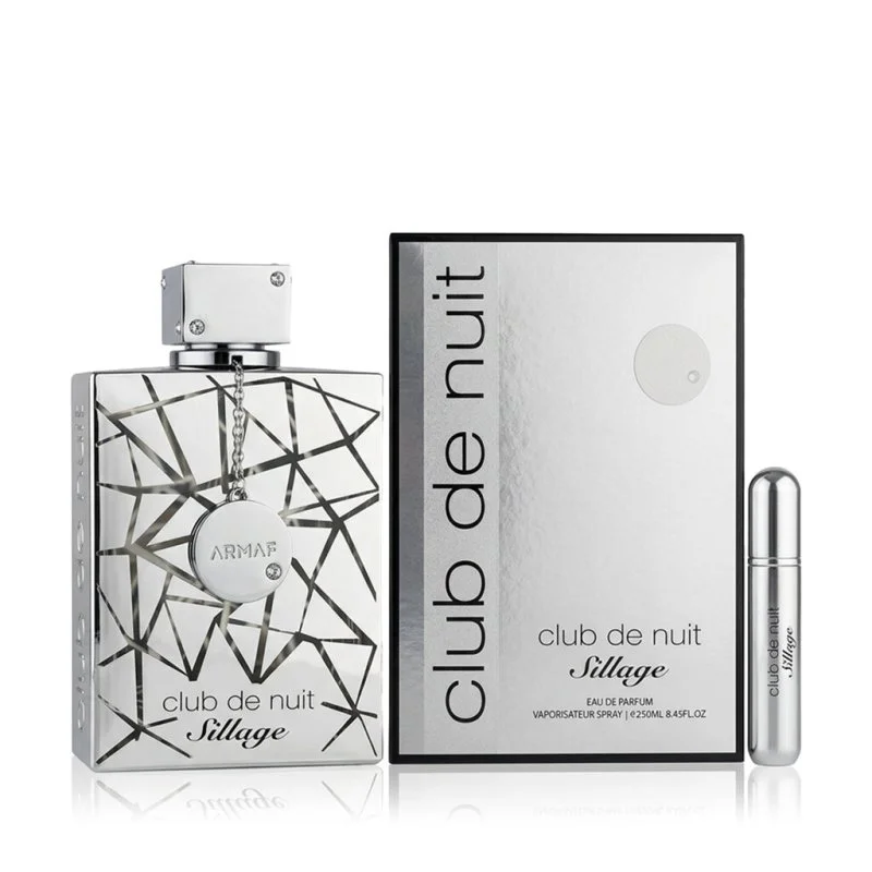 Club de Nuit Sillage Eau de Parfum unisex 250 ml + navulbare zakverstuiver 5 ml