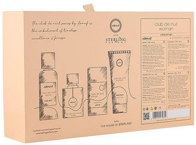 Club de Nuit Woman Set - Eau de Parfum 30 ml + haarmist 55 ml + deodorantstick 75 g + handcrème 50 ml