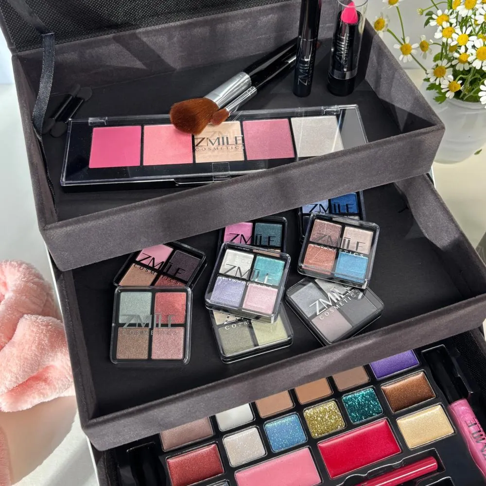 Beautycase Velvety Limited Grijs