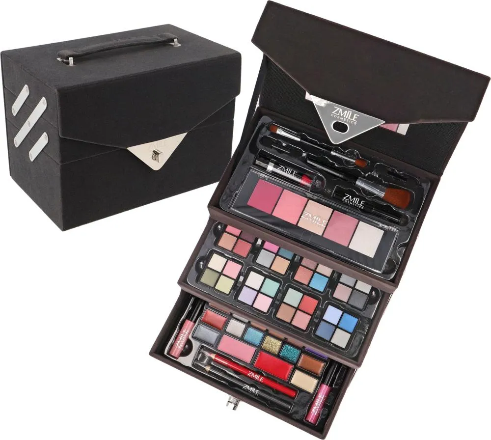 Beautycase Velvety Limited Grijs