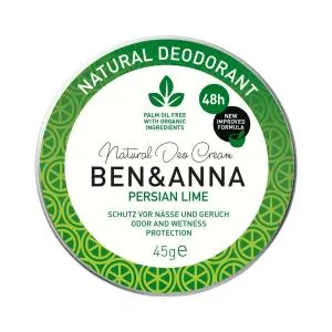 Ben & Anna Crème deodorant Perzische limoen (45 g)