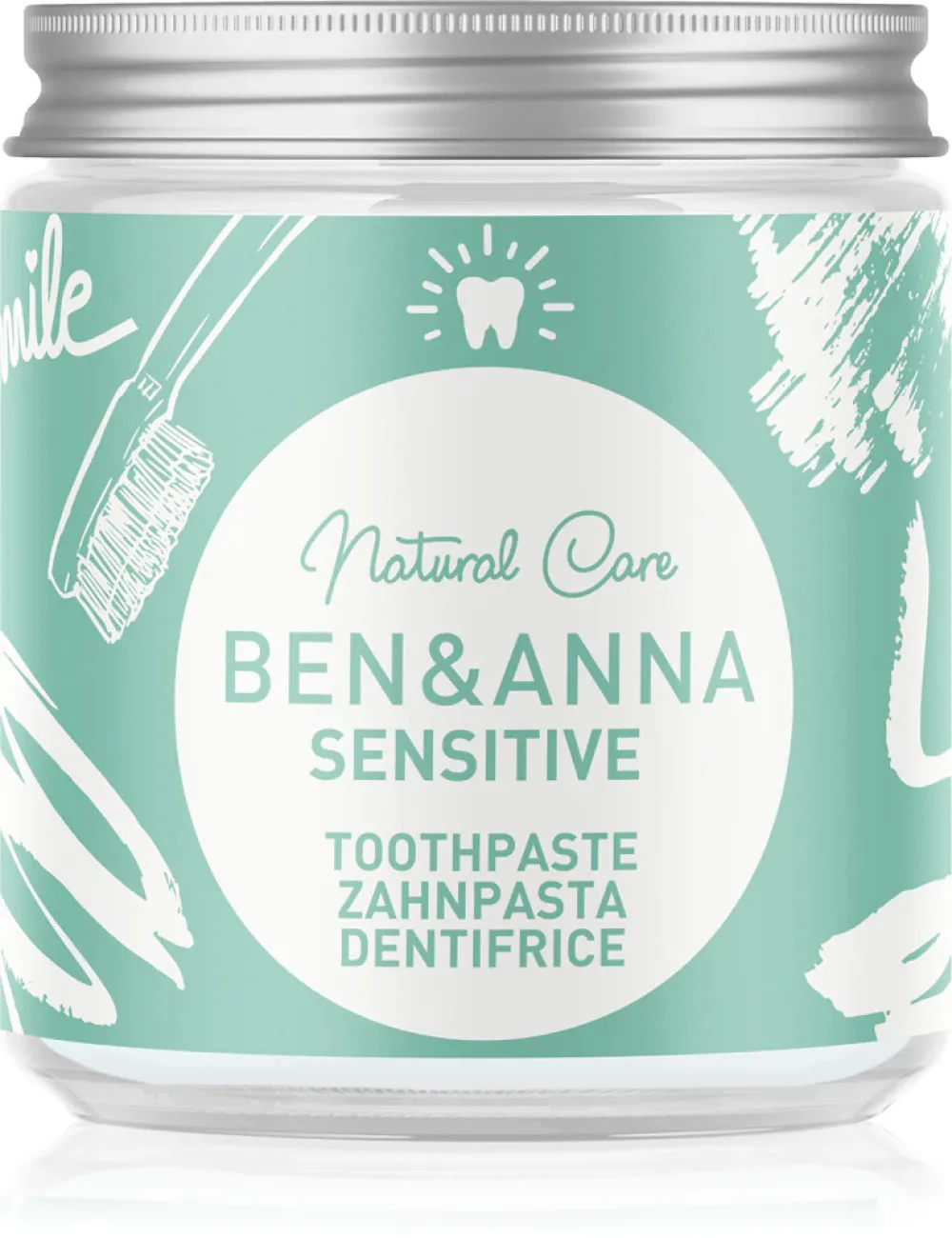 Ben & Anna Tandpasta voor gevoelige tanden Sensitive (100 ml)