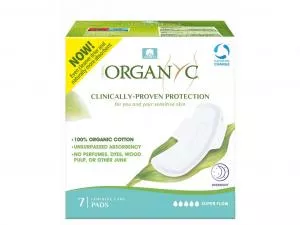 Organyc Bio pads extra dik verlengd (7 stuks)