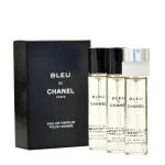 Bleu de Chanel EDP navulling met verstuiver 20 ml + EDP navulling 2 x 20 ml M 60 ml