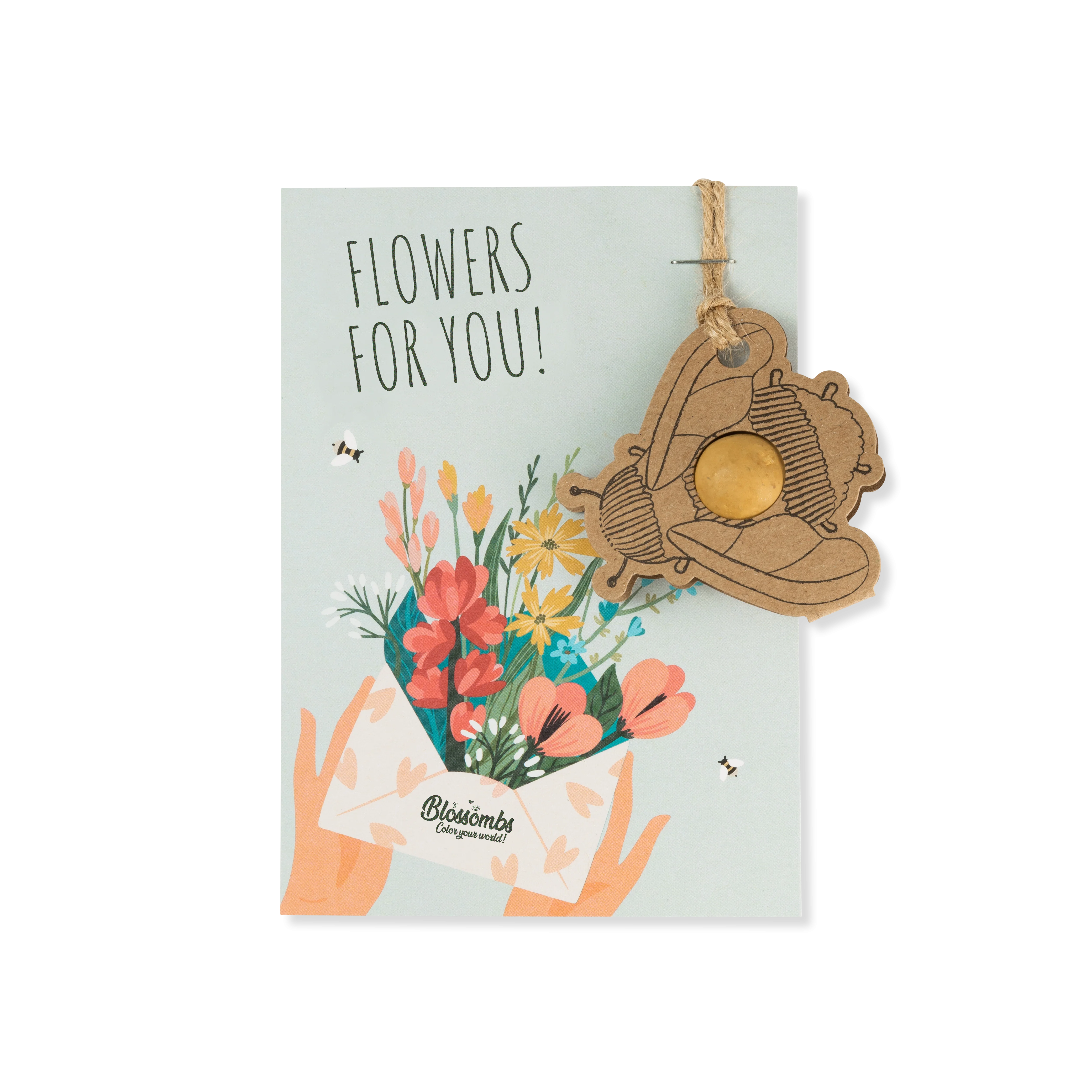 Blossombs Zaadbom - Cadeaudecoratie "Boeket" - Hommel (1 stuk)