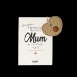 Blossombs Zaadbom - Cadeaudecoratie 'Voor de beste mama' - Hartje (1 stuk)