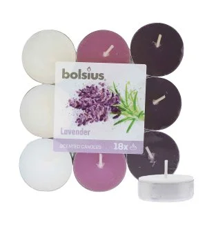 Bolsius Scented Tealights Lavender 4 uur theelichtjes 18 stuks