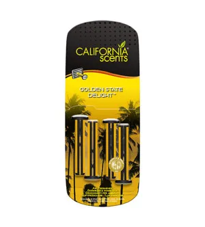 California Scents Vent Stick Golden State Delight geur voor de auto 4 stuks