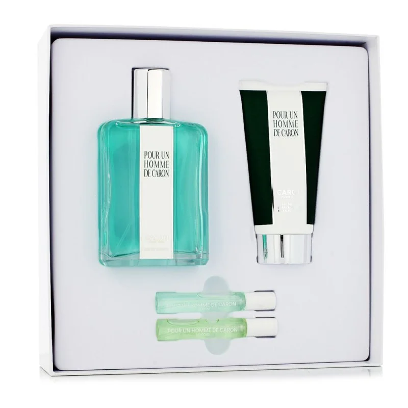 Pour un Homme de Caron EDT 125 ml + Douchegel 75 ml + EDT MINI Le Matin 5 ml + MINI Le Soir Eau de Parfum
