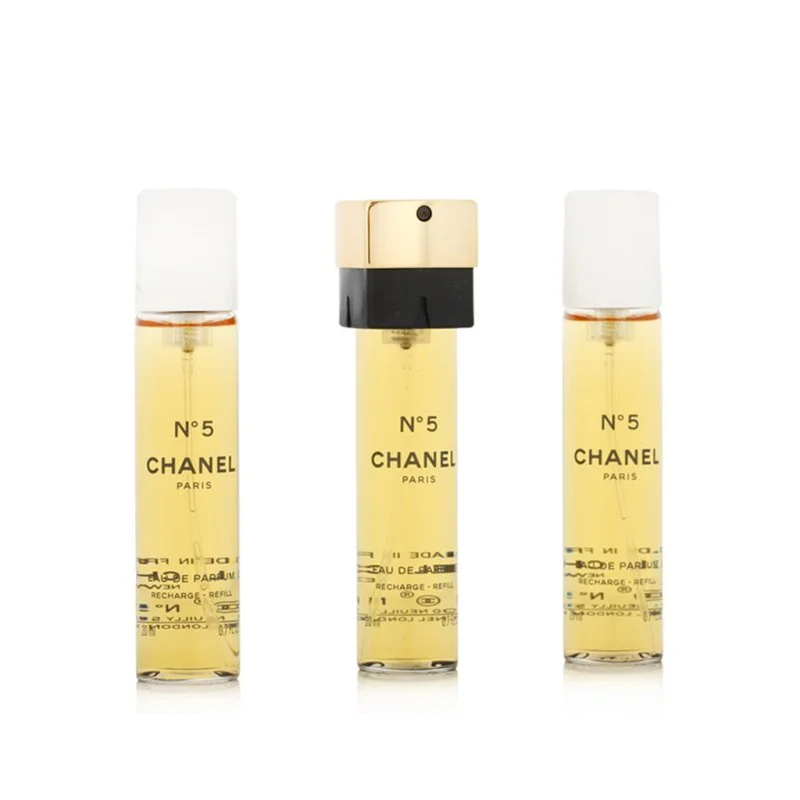 Chanel No 5 navulling 2 x 20 ml + EDP-navulling met verstuiver Eau de Parfum voor dames 20 ml