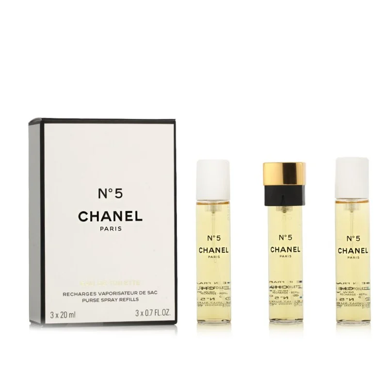 Chanel No 5 3 x 20 ml navulling voor zakverstuiver eau de toilette voor dames