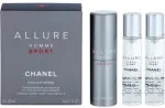 Allure Homme Sport Eau Extreme eau de toilette 3x20 ml voor mannen navulbare flacon