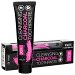 Charcoal wittende tandpasta met actieve kool + tandenborstel