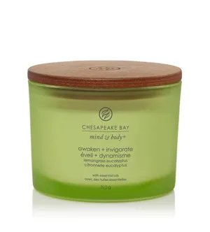 Chesapeake Bay Awaken + Invigorate geurkaars met 3 lonten 312 g