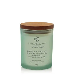 Chesapeake Bay Balance + Harmony Waterlily Pear geurkaars 96 g