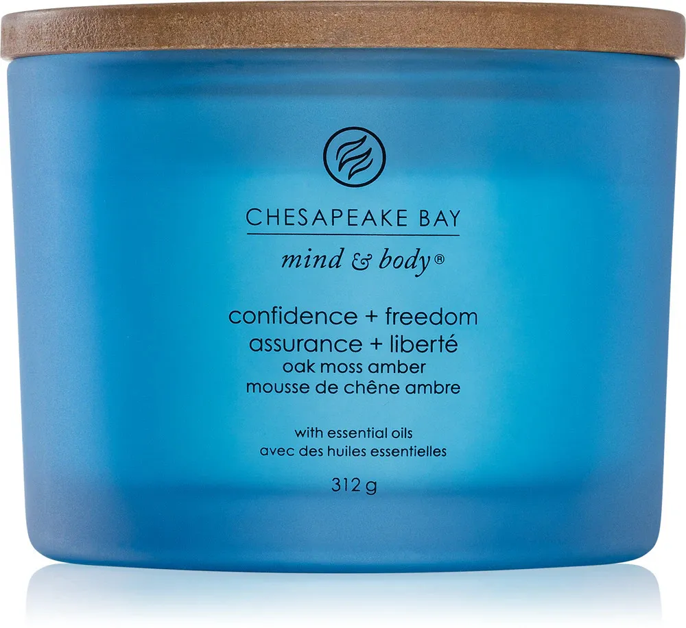 Confidence + Freedom geurkaars met 3 lonten 312 g