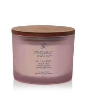 Chesapeake Bay Joy + Laughter geurkaars met 3 lonten 312 g