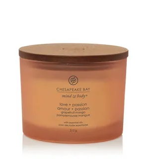 Chesapeake Bay Love + Passion geurkaars met 3 lonten 312 g