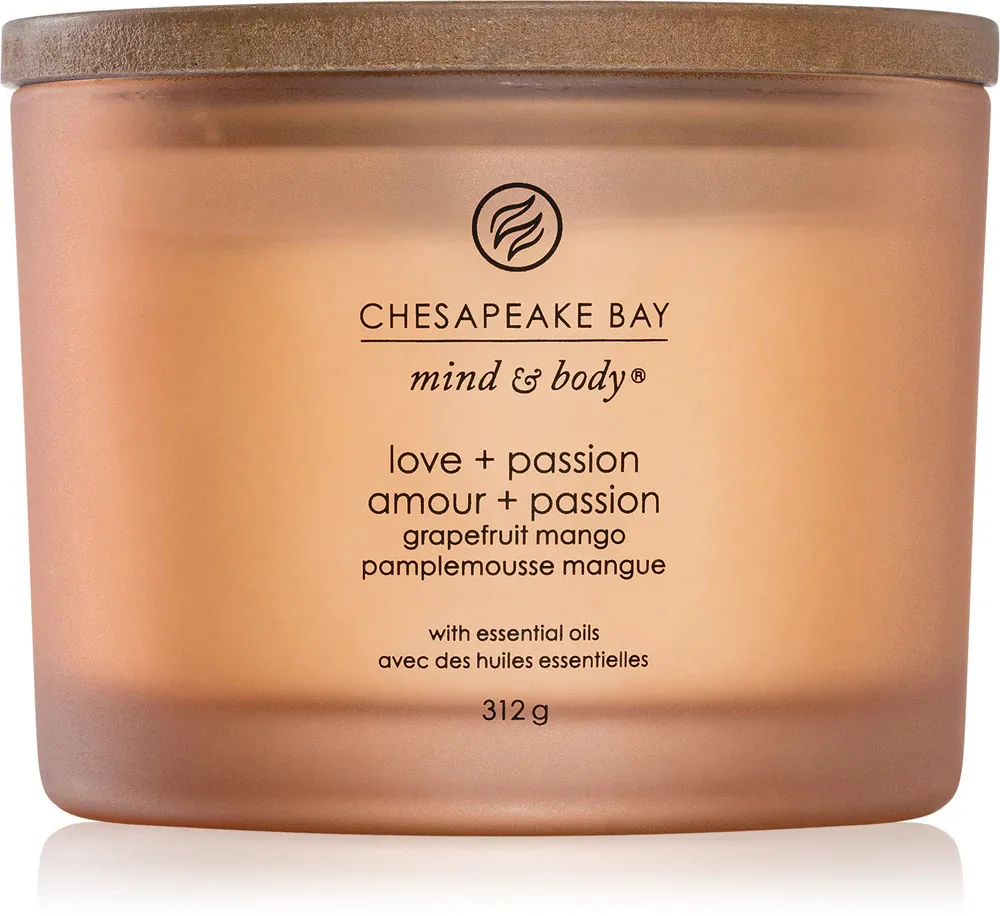 Love + Passion geurkaars met 3 lonten 312 g
