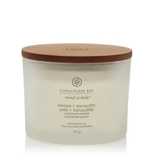 Chesapeake Bay Peace + Tranquility geurkaars met 3 lonten 312 g