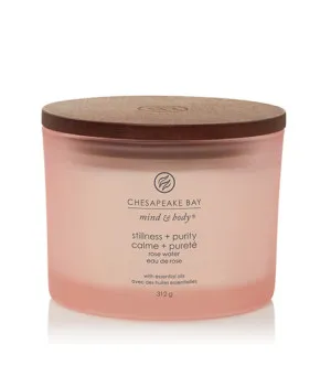 Chesapeake Bay Stillness + Purity geurkaars met 3 lonten 312 g