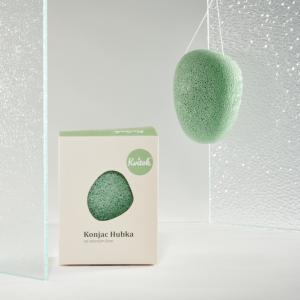 Reinigingsspons Konjac met groene klei (body)