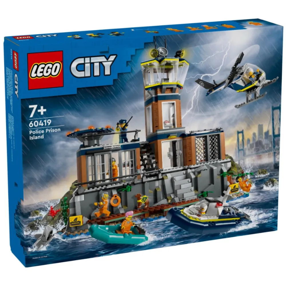 City 60419 Politie en gevangenis op een eiland