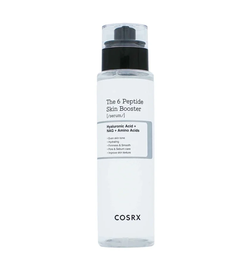 The 6 Peptide Skin Booster Serum gezichtsserum met een complex van 6 peptiden en aminozuren 150 ml