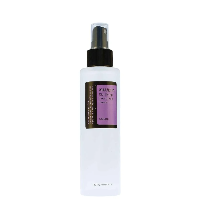AHA/BHA zuiverende behandelende toner reinigend gezichtswater 150 ml