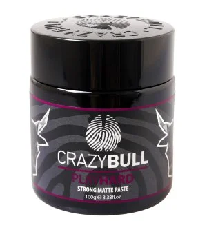 CrazyBull Play Hard Matte Paste matte stylingpasta met sterke fixatie 100 g