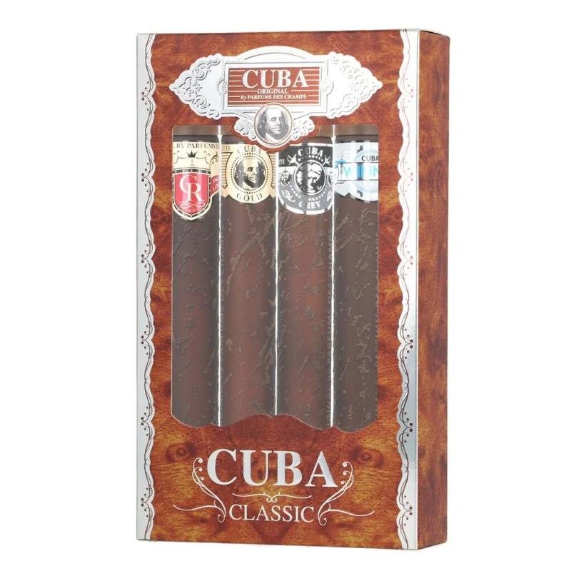 Cuba Cuba Set Yellow 35 ml + EDT Blue 35 ml + EDT Red 35 ml + EDT Orange eau de toilette voor heren