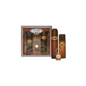 Cuba Cuba Gold Eau de Toilette voor heren 100 ml + Aftershave 100 ml + sleutelhanger