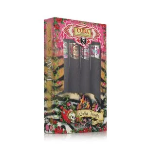 Cuba Cuba Jungle 35 ml Cuba Snake + Cuba Tiger 35 ml + Cuba Zebra 35 ml + Heartbreaker eau de parfum voor dames