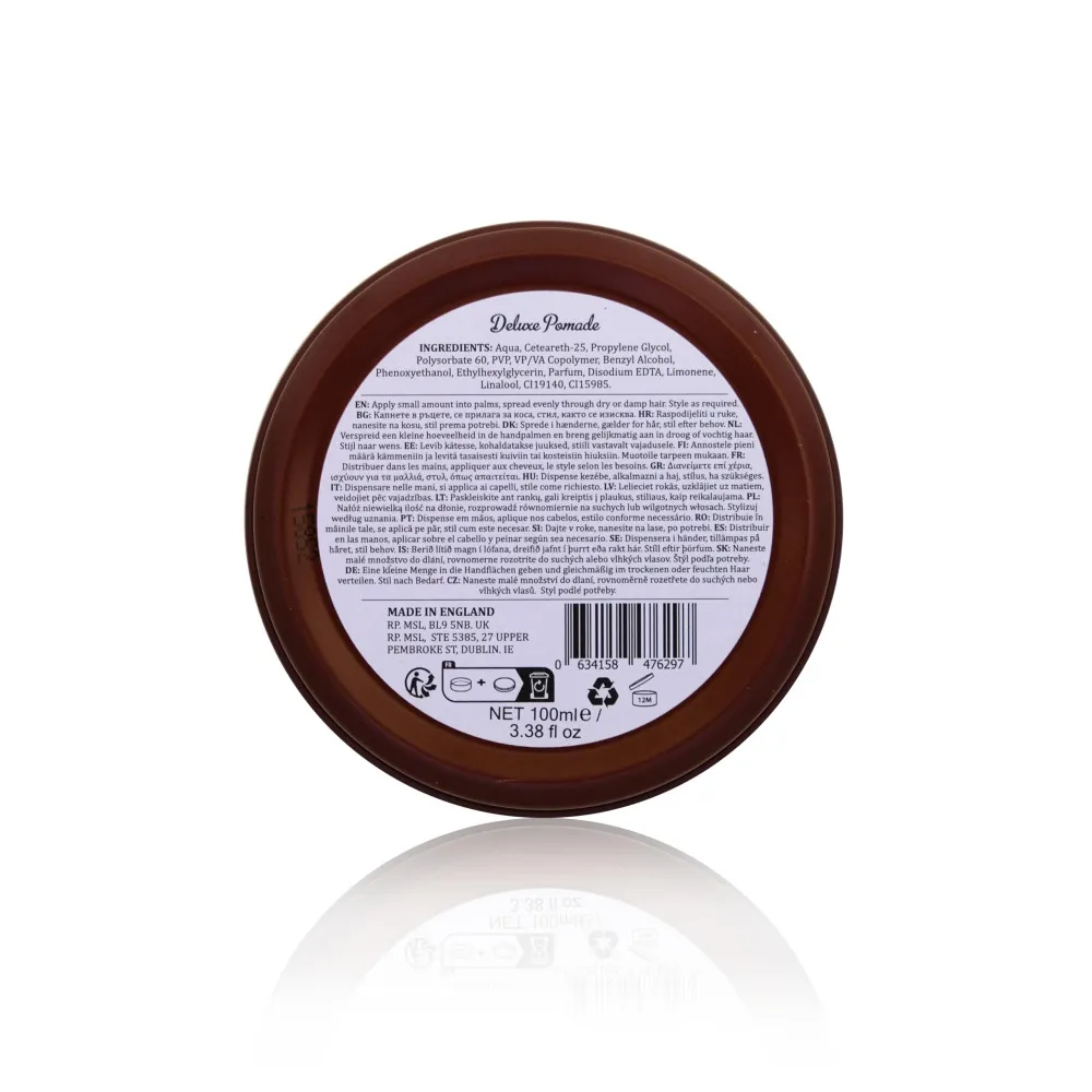 Deluxe Pomade stylingpomade op waterbasis voor glans en stevigheid 100 ml