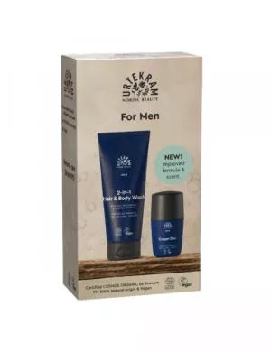 Urtekram MEN geschenkset (douchegel / shampoo 2in1, deodorant)
