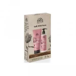 Urtekram Geschenkset douchegel en bodylotion wilde roos