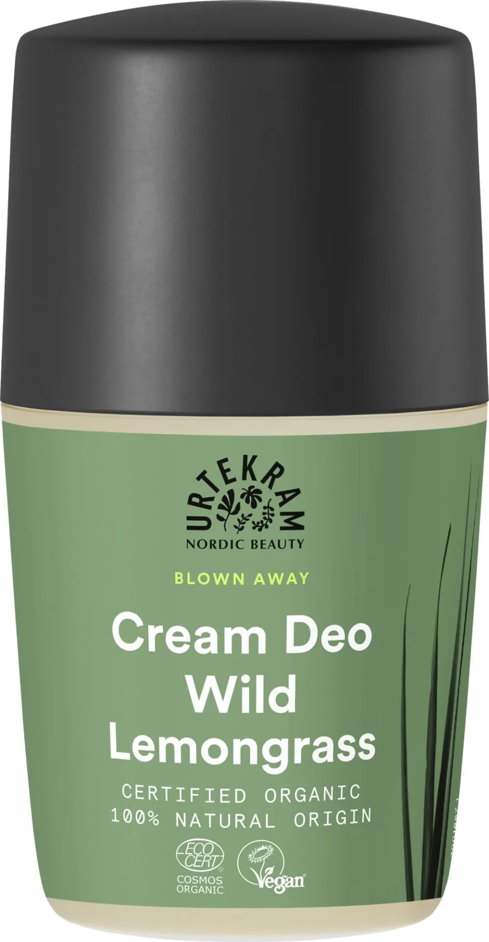 Urtekram Deodorant roll on crème citroengras 50 ml BIO