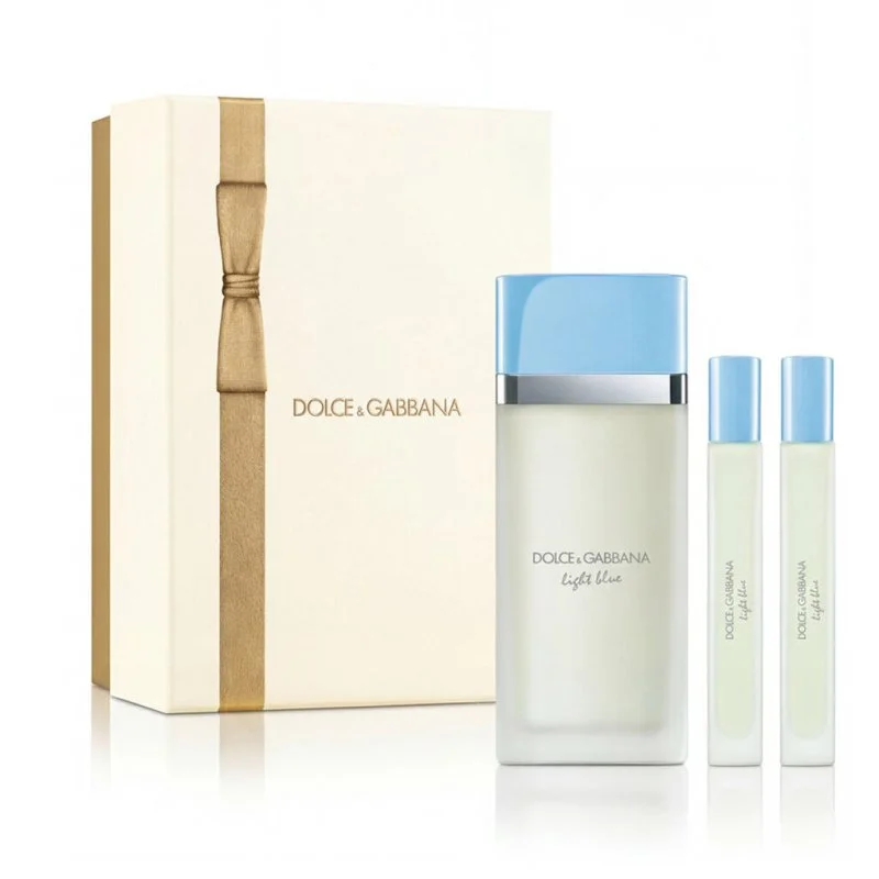 Dolce & Gabbana Light Blue 100 ml + 2 x EDT MINI eau de toilette voor dames 10 ml