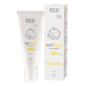 Eco Cosmetics Zonnebrandfluïde voor kinderen SPF 50+ BIO (100 ml) - met natuurlijke minerale zonnefilter