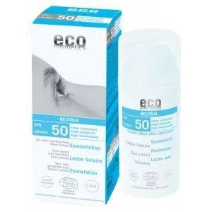 Eco Cosmetics Neutrale Zonnecrème zonder parfum SPF 50 BIO (100ml)