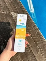 Eco Cosmetics Neutral zonnemelk zonder parfum SPF 50 BIO (125 ml) - met natuurlijke minerale filters