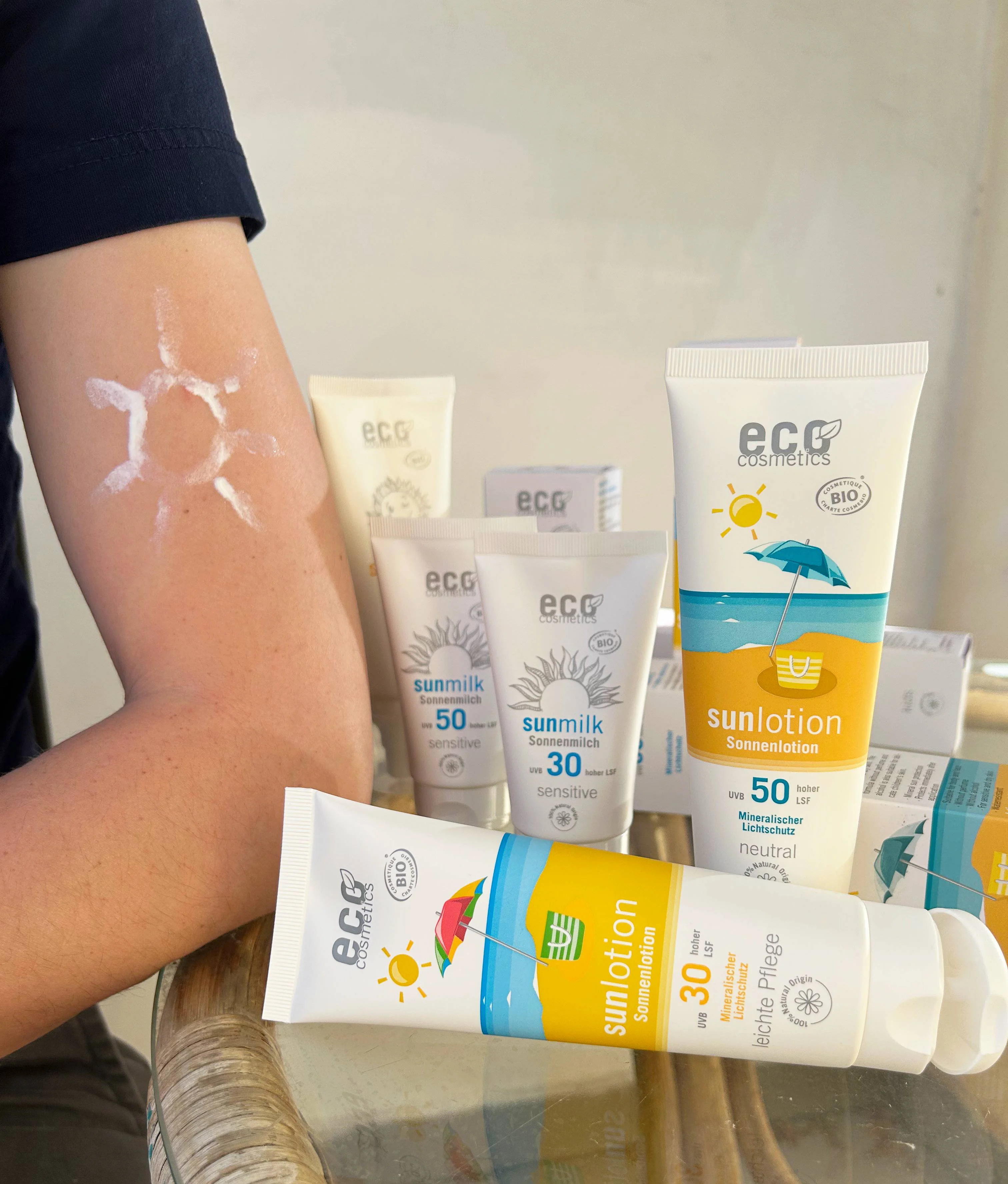 Eco Cosmetics Neutral zonnemelk zonder parfum SPF 50 BIO (125 ml) - met natuurlijke minerale filters