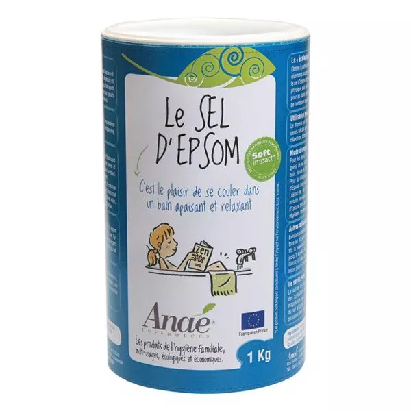 Ecodis Anaé van Epsom zout (1 kg) - voor bad, scrub en tuin